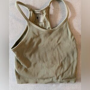 Acta light green cropped tank / sports bra